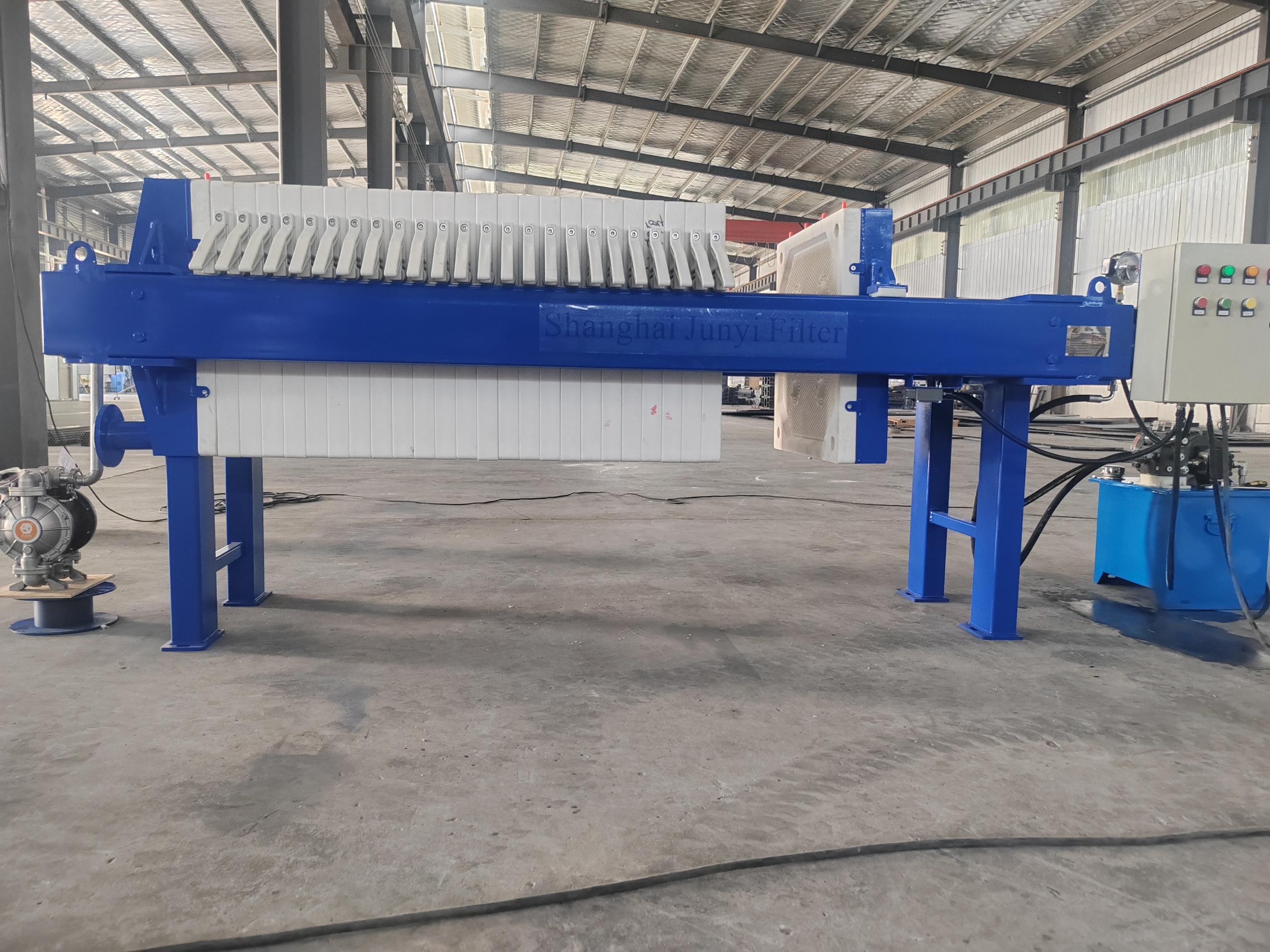 Small Chamber Filter Press  12m² Filtration Area for Food Industry