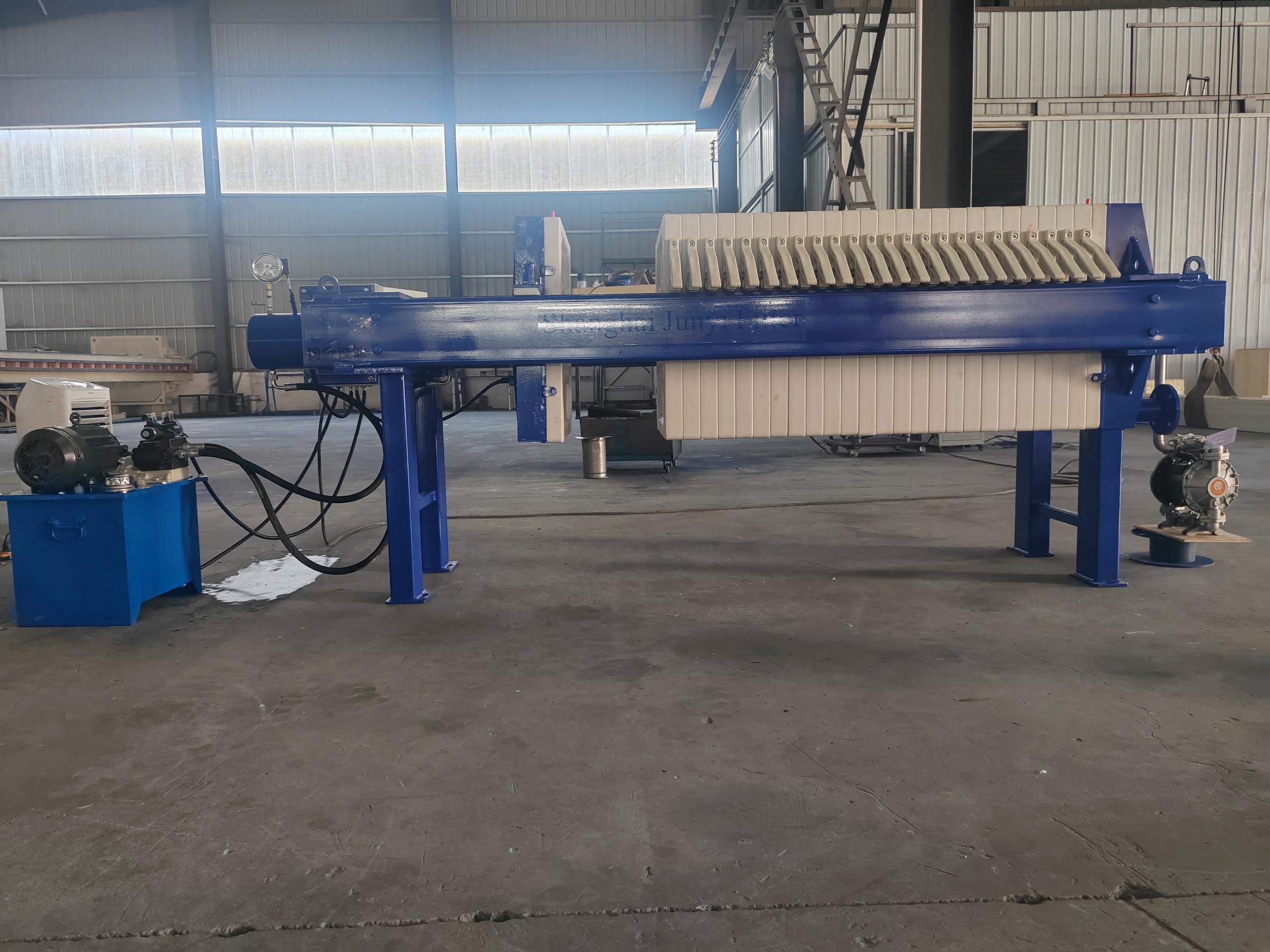 Small Chamber Filter Press  12m² Filtration Area for Food Industry
