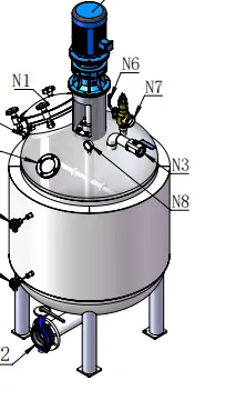 The distillation system of the reaction vessel helps Spanish enterprises break through the bottleneck of brine treatment