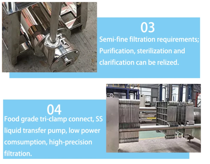 Chinese Factory Stainless Steel Multi-layer Plate And Frame Filter For Wine Filtration