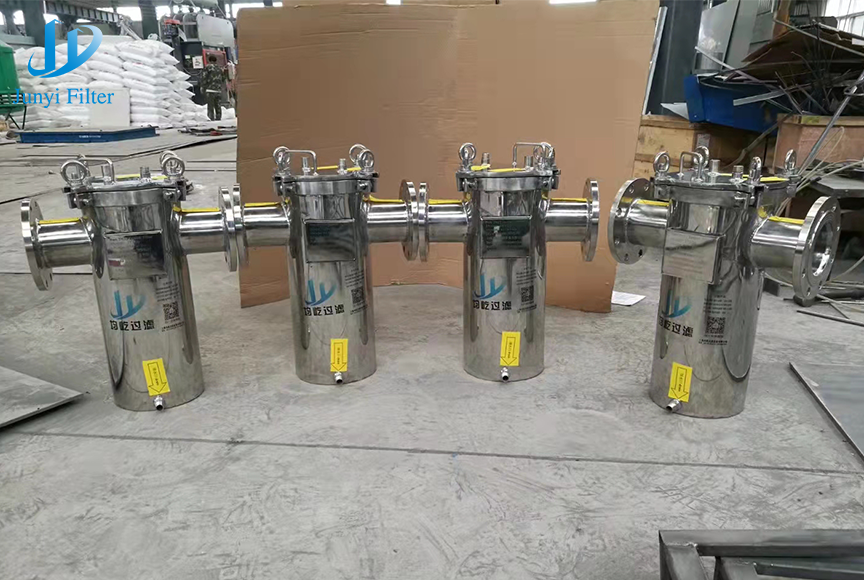 316ss Custom Single Basket Filter Housing Pipelin Filter